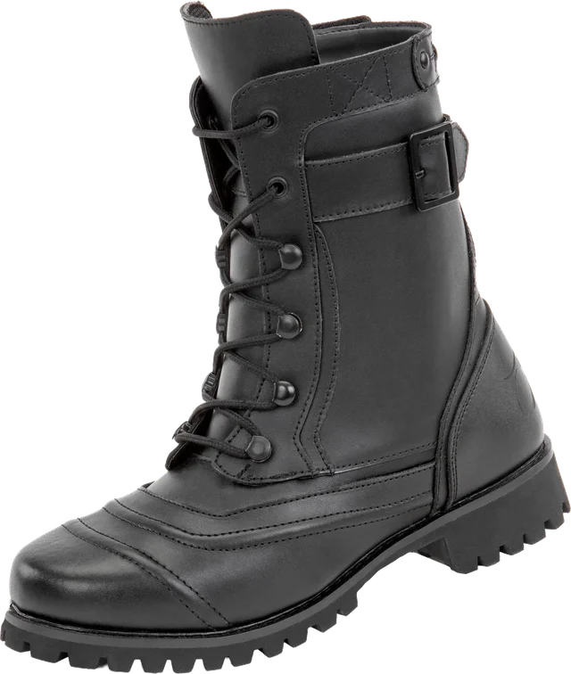 Joe Rocket Lady Combat Leather Boots, Black