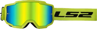 LS2 Charger Goggle - Hi-Vis Yellow With Iridium Lens