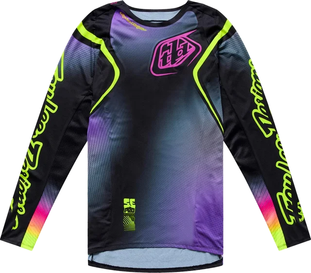 Troy Lee Designs SE Pro Wander Motocross Jersey, blue/white/black/red