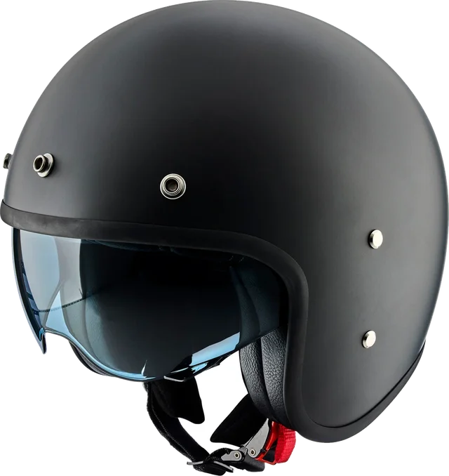 Peroz Filus Carbon Matt Carbon Jet Helmet, black matt