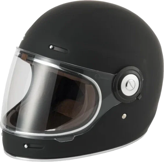 Vcan V135 Retro Helmet Matt Black, Matt Black