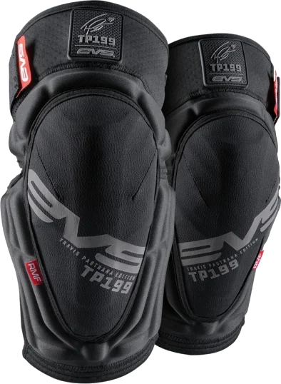 EVS TP 199 Lite Blackout Knee Guards, Black