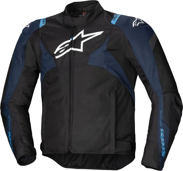 Alpinestars T-Jaws V4 Waterproof Textile Jacket Black / Dark Blue / Blithe Blue, Black / Dark Blue / Blithe