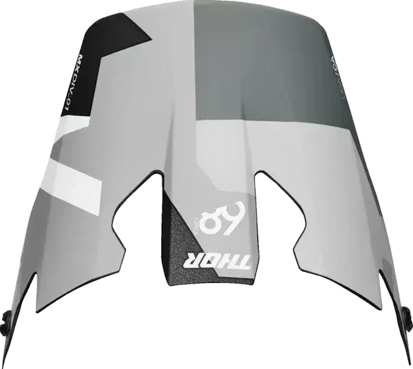 Thor Reflex Sport Carbon Helmet Peak Grey / White