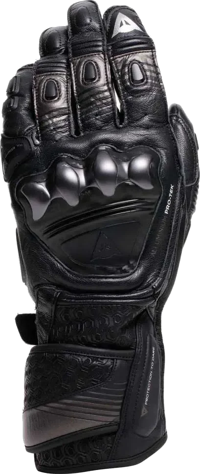 Dainese Fiero Metal Black White Red Fluo Motorcycle Gloves