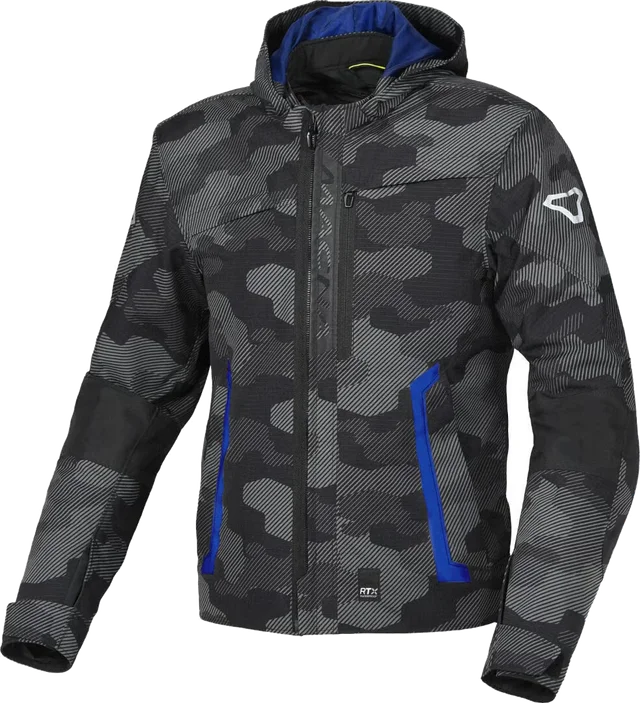Macna Riggor Camo waterproof Motorcycle Textile Jacket, grey/camouflage