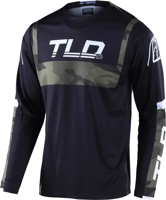 Troy Lee Designs GP Brazen Jersey (Closeout), camo army green