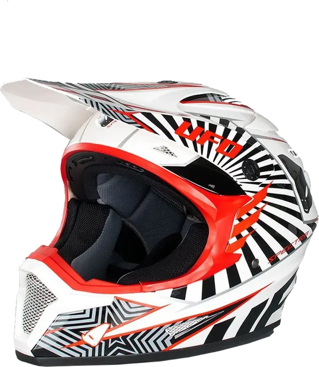 UFO Nitro MX Off-road Helmet, White / Red