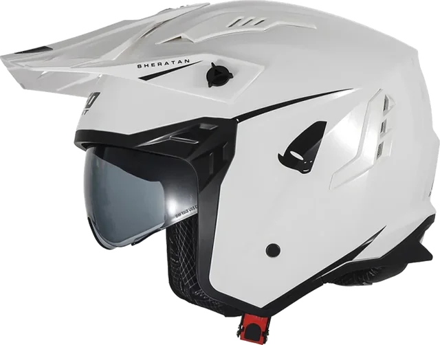 UFO Sheratan Cross Jet Helmet Whiite Gloss