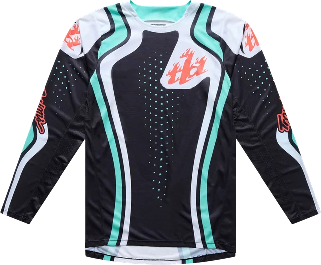 Troy Lee Designs GP Pro LS Jersey Roller Black / Teal, BLACK / TEAL