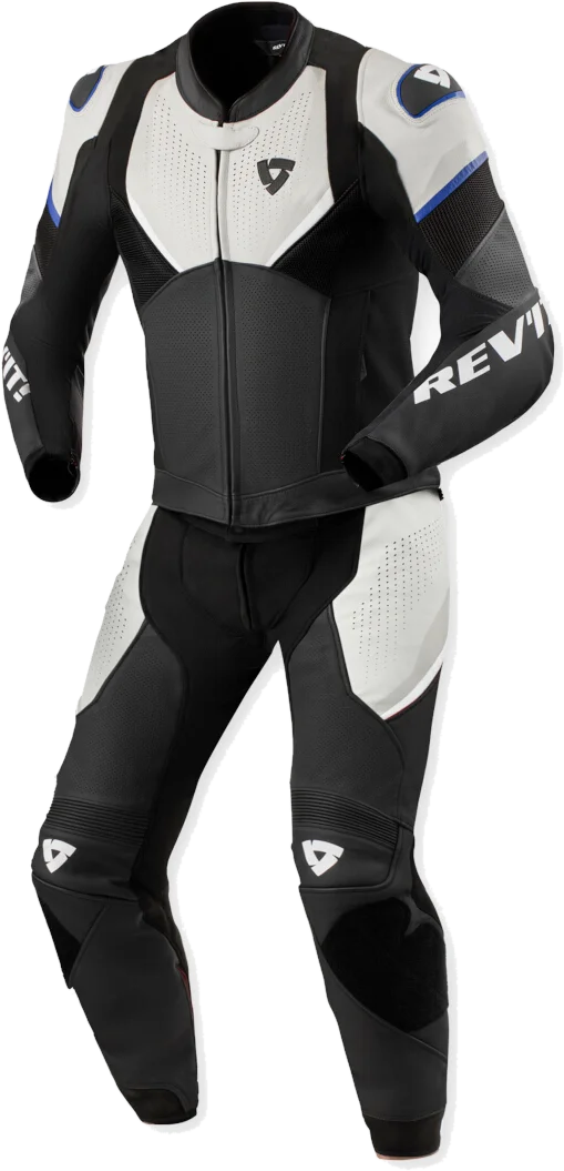 REV'IT! REV’IT! Beta 2 Black Light Grey Two Piece Motorcycle Suit, Black Light Grey
