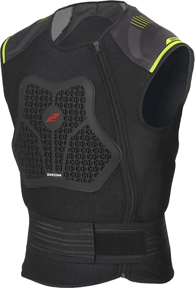 Zandonà Zandona Netcube X8 Sleeveless Protection T-shirt, Black / Yellow Fluo