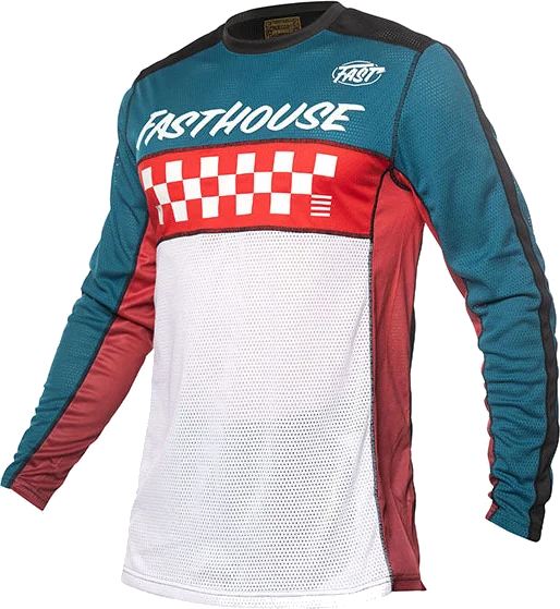 Fasthouse Grindhouse Waypoint Jersey, Marine/White