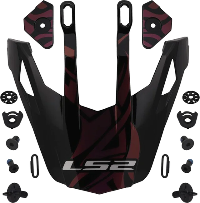 LS2 MX702 Rangi Helmet Peak, black