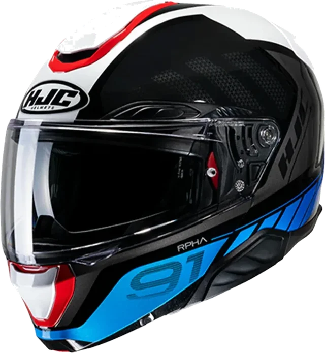HJC Rpha91 Helmet Rafino MC21 Blue/White/White Gloss