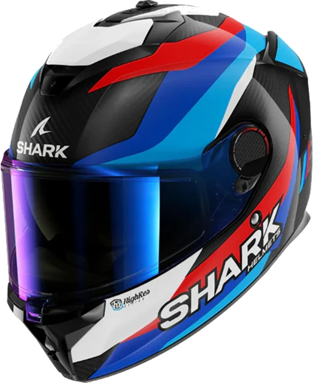 Shark Helmets SPARTAN GT PRO CARBON GUINTOLI Carbon Blue Red, Carbon