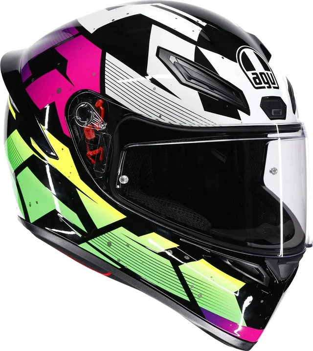 AGV K1 S Punkpulse Black/Purple/Lime, BLACK/PURPLE/LIME