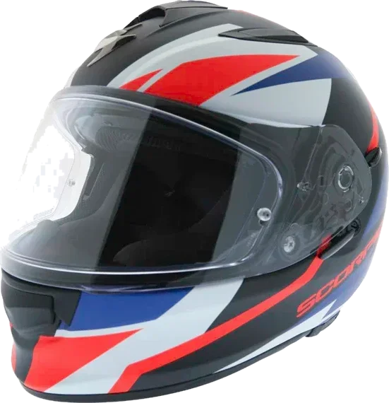 Scorpion Exo 510 Fujin Helmet Black Blue Red, Black Blue Red