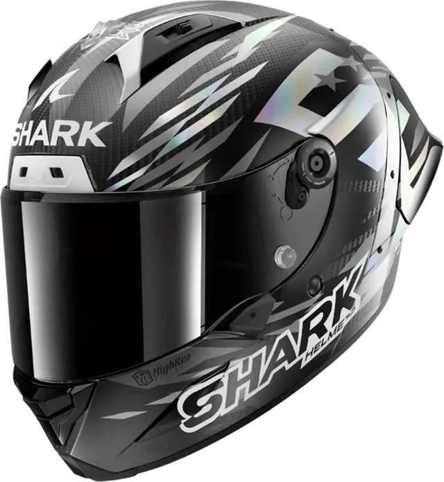 Shark AERON-GP FIM RACING #2 REPLICA ZARCO WINTER TEST 2026, Carbon / Anthracite / Chrome