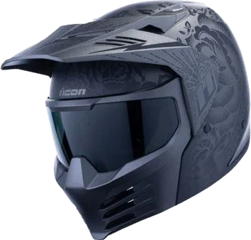 Icon Elsinore Darkguard Helmet, Black