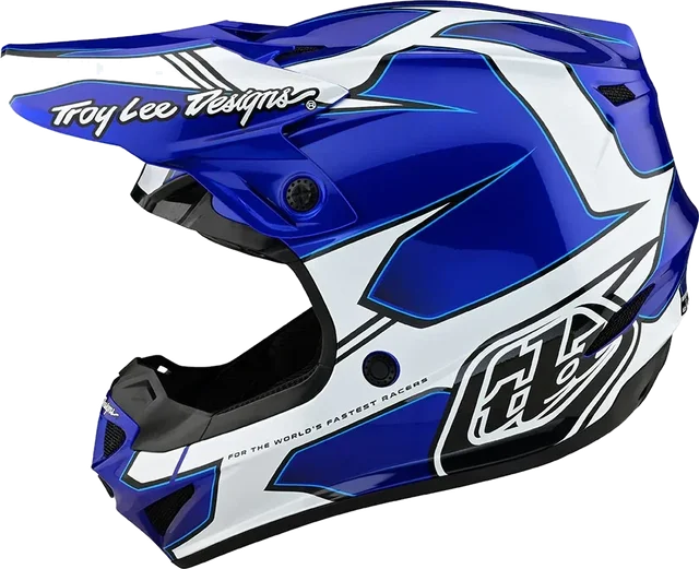 Troy Lee Designs TLD SE4 Polyacrylite Matrix Blue, blue