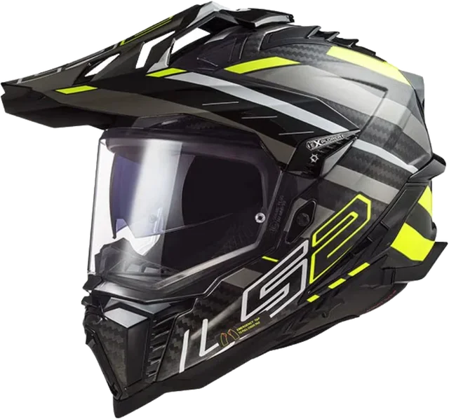 LS2 MX701 EXPLORER CARBON Edge Black / Hi-Vis Yellow 06