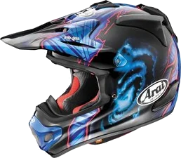 Arai VX-Pro4 VXPro4 Justin Barcia Helmet, Black, Blue
