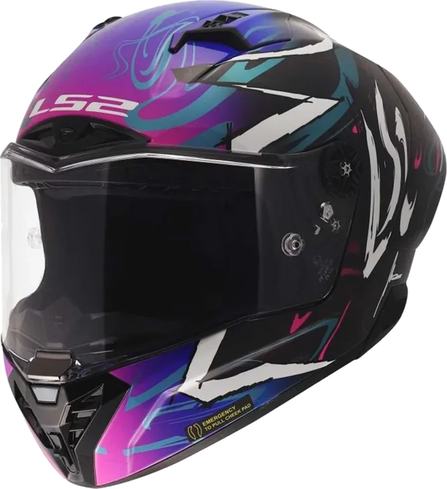 LS2 Thunder GP Aero Helmet Drift Blue/Purple