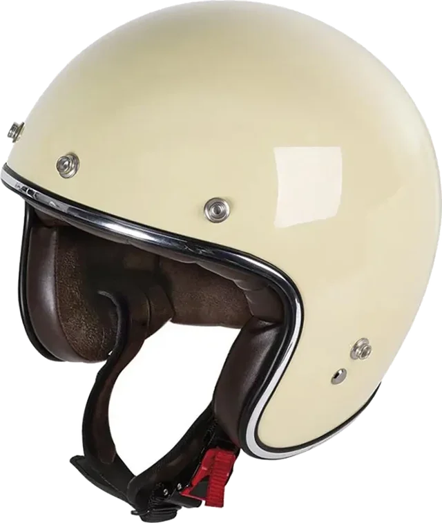 Gari G02x Fiberglass Open Face Helmet, Ivory