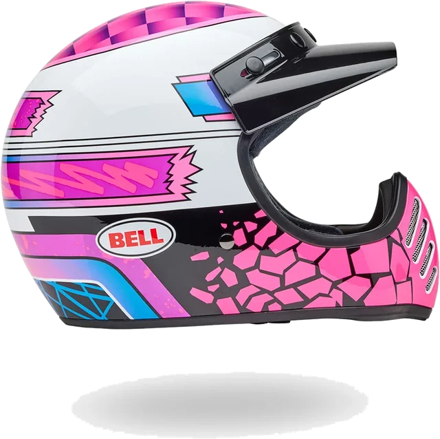 Bell Helmets Bell Moto-3 Deathspray Helmets CLOSEOUT, pink purple