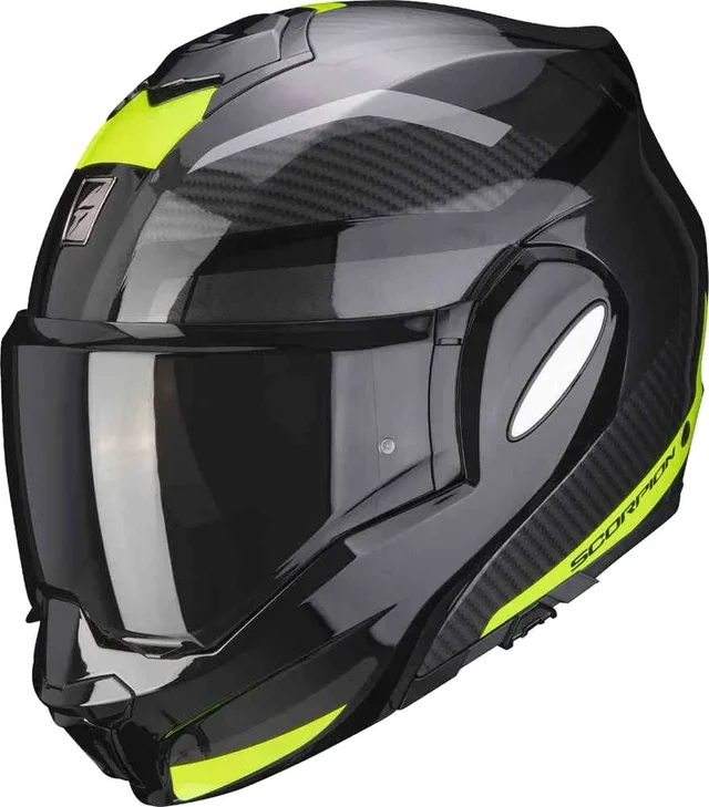 Scorpion Modular Helmet Exo-tech Trap, noir/jaune/fluo