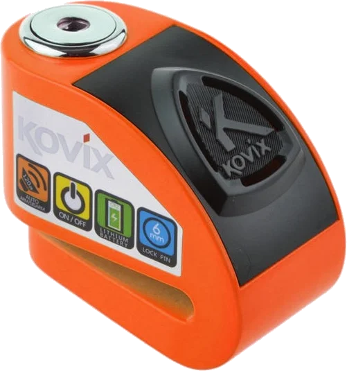 Kovix Alarm Disc Lock - Fluo Orange