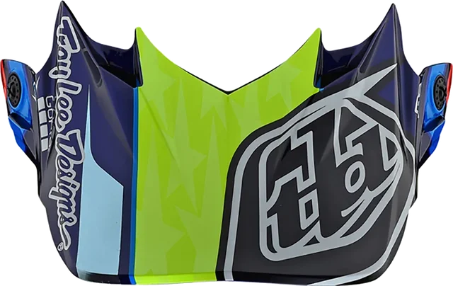 Troy Lee Designs SE4 Speed Team Visor Helmet Accessories, blue yellow