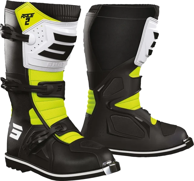SHOT Race 2 Junior Black / White / Neon Yellow