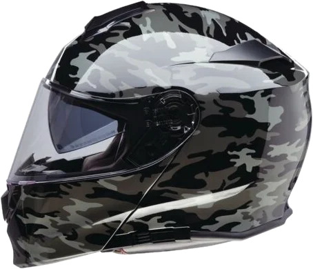 Z1R Apparel Z1R Solaris 2.0 Modular Camo Helmet, Black/Grey