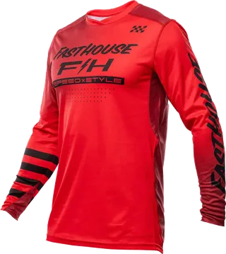 Fasthouse Elrod Ether Jersey - Red/Jester Red