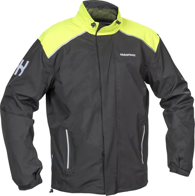 Halvarssons Bofallet HV Ladies Motorcycle Rain Jacket, black/yellow