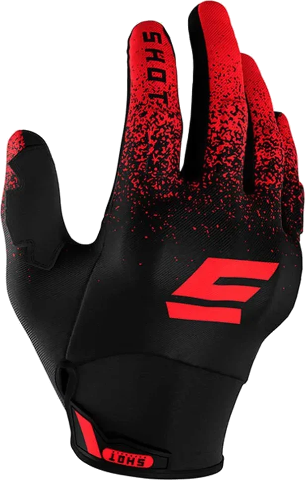 Shot race gear Drift Edge Off-road Gloves, Red