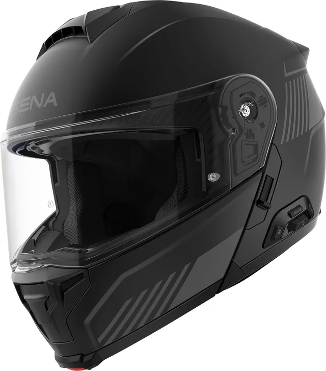 Sena Specter Modular Smart Communication Motorcycle Helmet w/ Mesh Intercom by Harmon Kardon, matte black