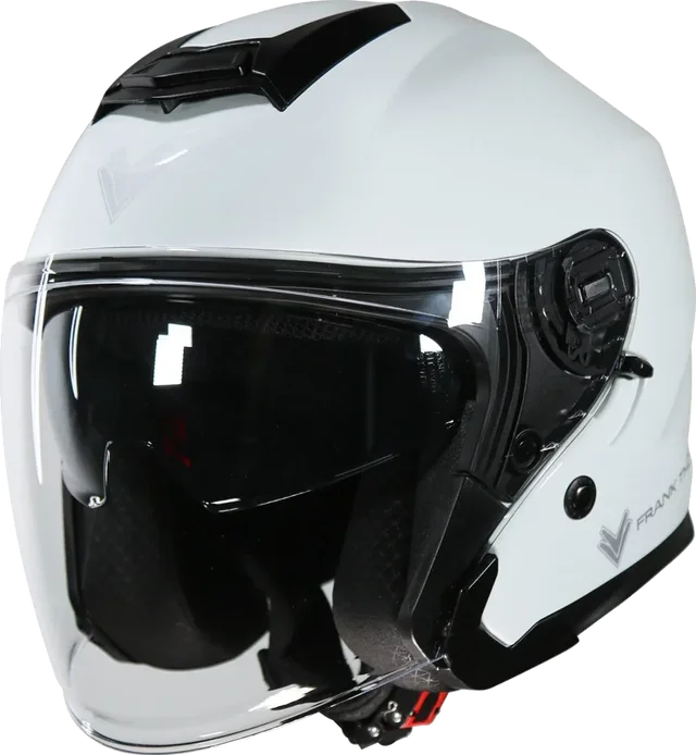 Frank Thomas FT53 Open Face Helmet White, White