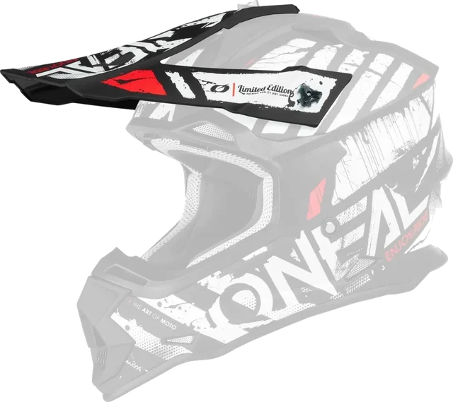 O'Neal 2 Series Glitch Visor Helmet Accessories, black white
