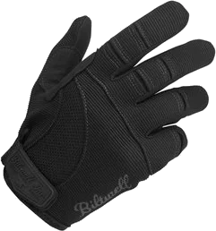 Biltwell Mens Moto Textile Riding Gloves, Black