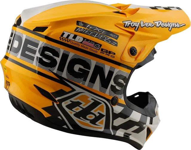 Troy Lee Designs GP Pro Helmet Fifty-50 White / Gold, WHITE / GOLD