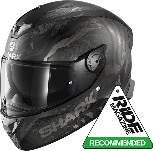 Shark Skwal 2 Iker Lecuona Mat Black Anthracite Silver KAS Full Face Helmet, Black Anthracite Silver