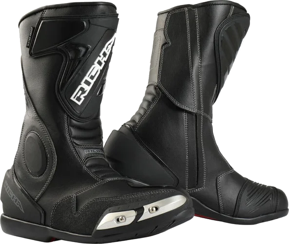 Richa Rain Tech Waterproof Boots - Black, Black
