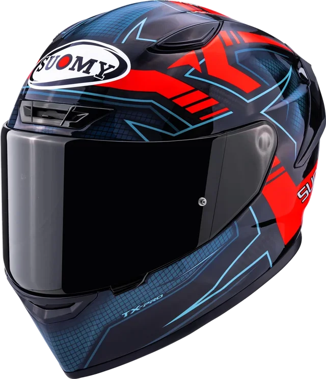 Suomy TX-Pro Flawless Helmet, Dark Blue/Red