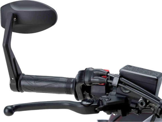 Puig MP Bar End Mirror - Black, Black