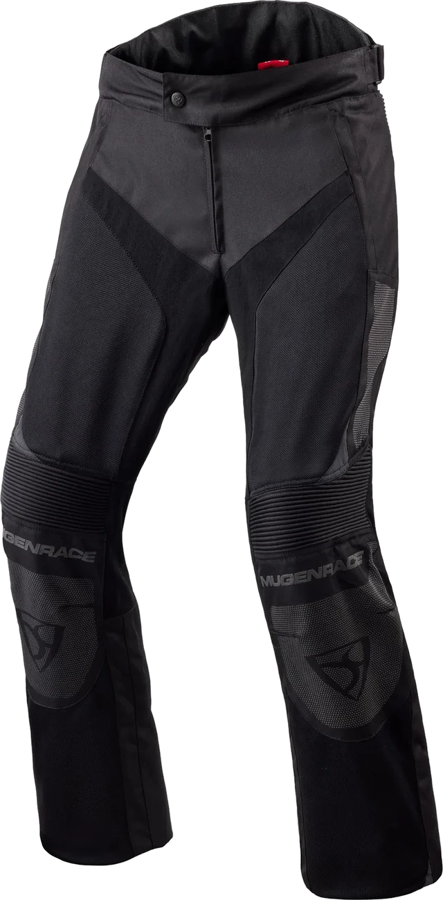 MUGENRACE Meshke Black Waterproof Textile Pants, black