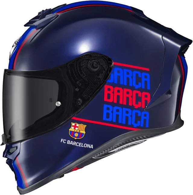 Scorpion EXO EXO-R1 Air FC Barcelona Helmet CLOSEOUT, barcelona