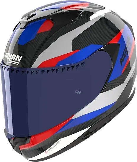 Nolan X-904 Ultra Carbon Calibro 347 - Carbonio / Anthracite / Blue / Rosso